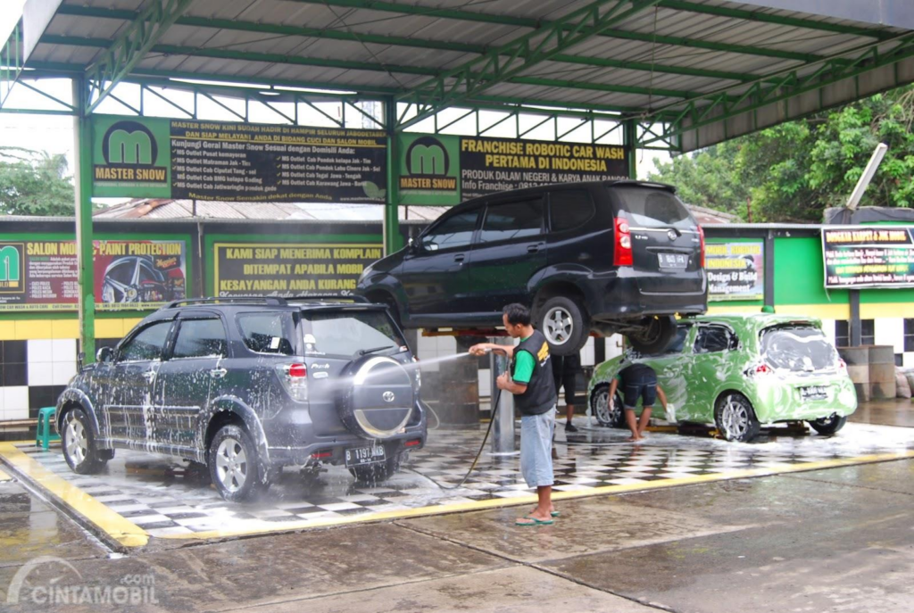 Franchise Master Snow, franchise cuci mobil, bisnis cuci mobil modern, peluang usaha otomotif, investasi car wash
